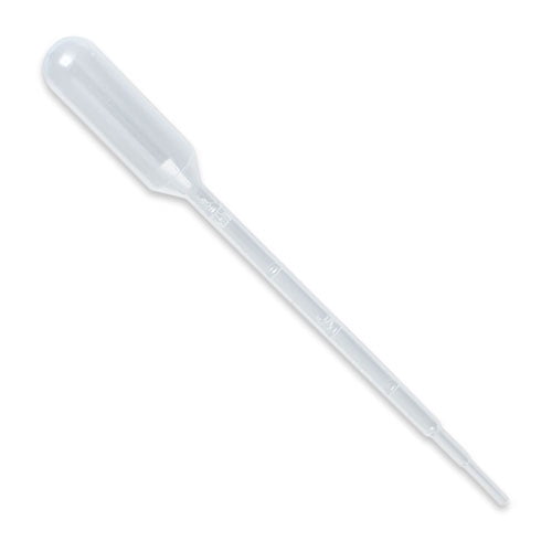 Transfer Pipette, 5.0ml, Graduated, Large Bulb, 145mm, Bulb Draw - 3.4ml, Karter Scientific 206I2- Pack 500