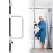 Transfer Pole, Adjustable Non-Slip Handle, 6.9-10FT Ceiling Height,No-Drill Tension Mount Floor to Ceiling Grab Bar, Holds 300-lb, Bath / Bed/ Living Transfers for Elderly, Limited Mobility