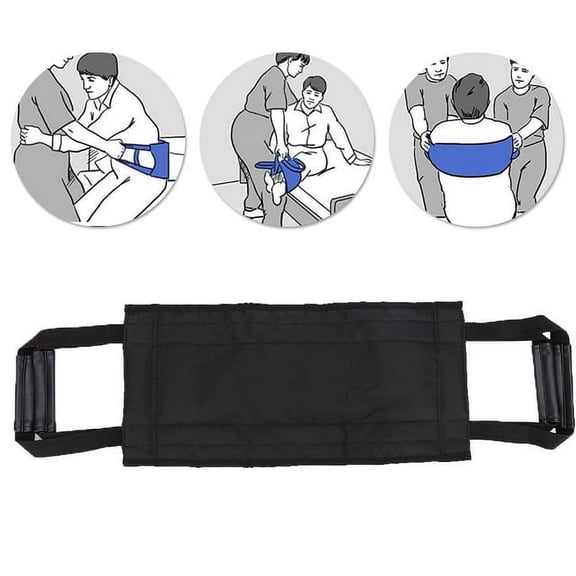 SkyAuks Transfer Sheet for Elderly with 4 Reinforced Handles,Back Lifting Aids, Bed Assist Gait Belt, Patient Care for Elderly Senior Injury Recovery, Handicapped