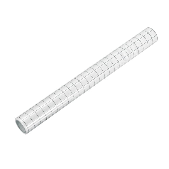 Transfer Tape for Vinyl, 12" x 6.6 FT Clear Application Paper with Gray Alignment Grid Medium Tack Vinyl Transfer Tape Roll for Signs Stickers Decals Crafts