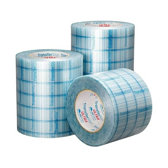 TransferRite 1310G Transfer Tape - Ultra Clear Grid Medium Tack Vinyl Application Tape (6in x 10yd) for Sign Making, Auto Wraps, Layering & Lettering 6 in