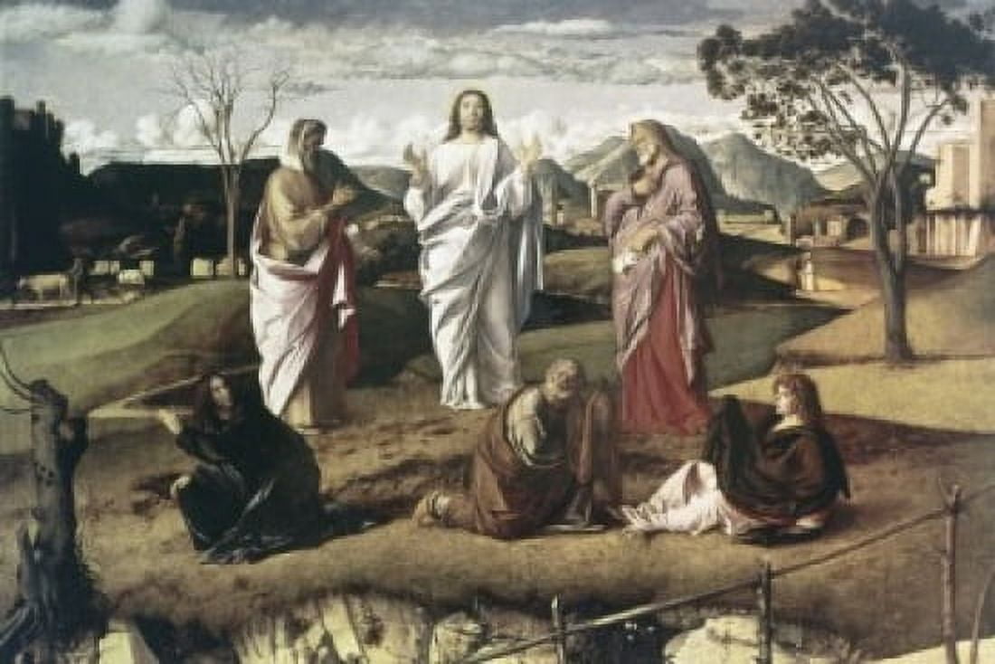 Transfiguration 1465-70 Giovanni Bellini (1430-1516 Italian) Canvas Art - Giovanni Bellini (18 x 24)