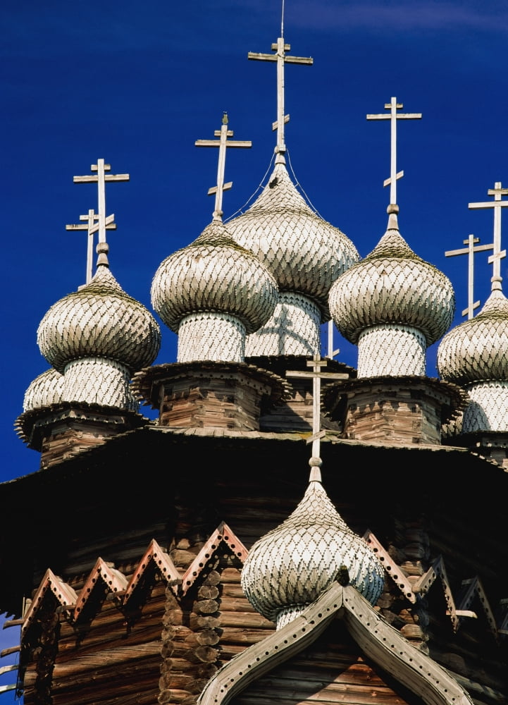 Transfiguration Cathedral On Kizhi Island Close-Up Canvas Art - Ellen Rooney  Design Pics (13 x 18)