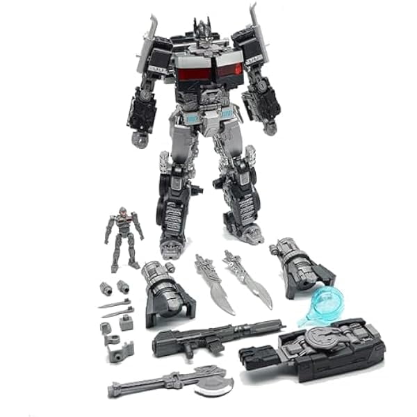Megatron Transformers Action Figure Da 20cm - Robot Cybertron Versione KO, Giocattolo Deformabile Per Bambini E Collezionisti - 4
