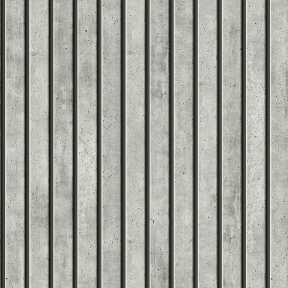 Transform Concrete Slats Grey Peel & Stick Wallpaper
