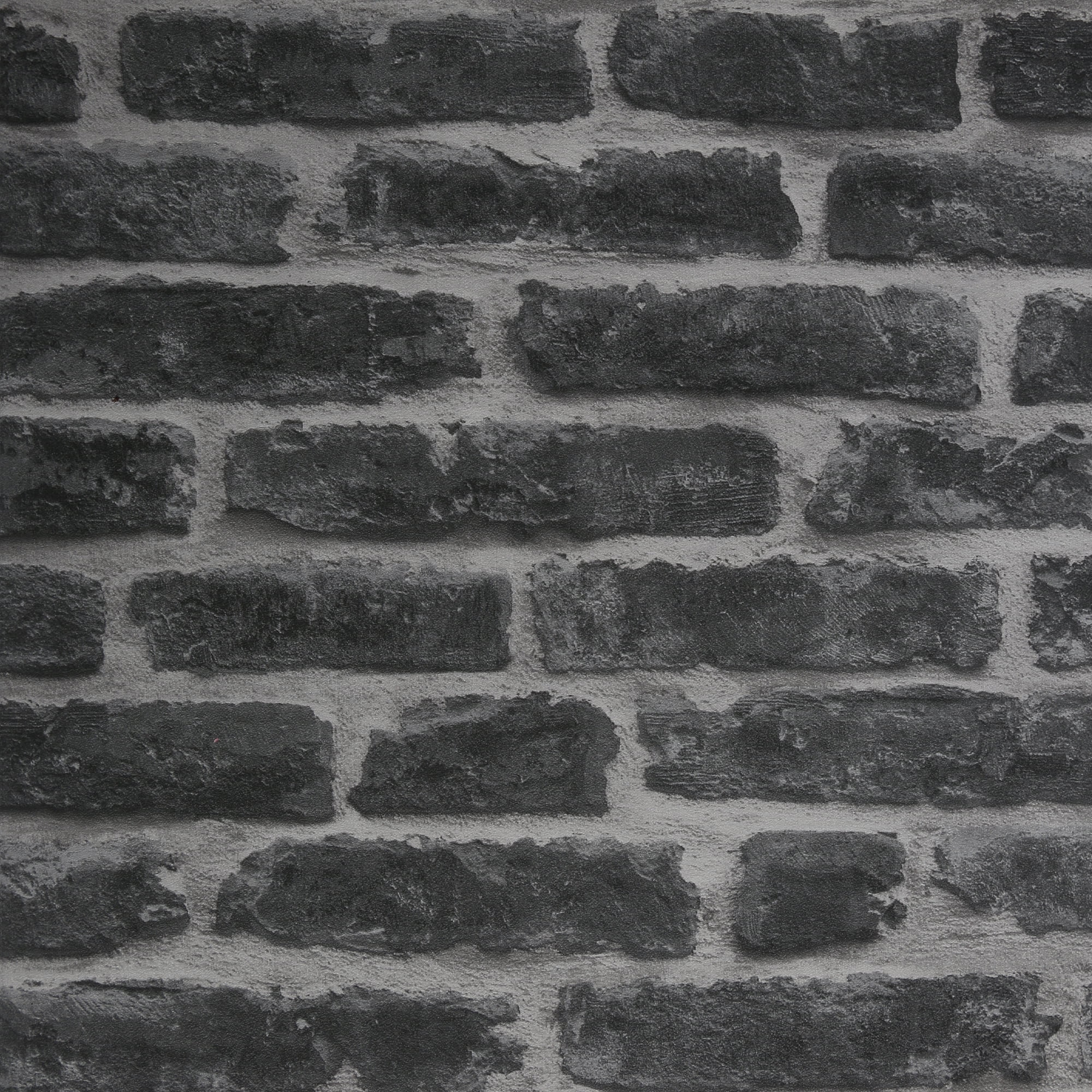 Transform Industrial Brick Charcoal Peel and Stick Wallpaper