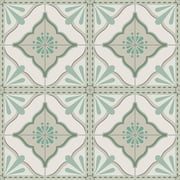 Transform Large Tile Green Peel & Stick Wallpaper