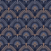Transform Peacock Brown Peel & Stick Wallpaper