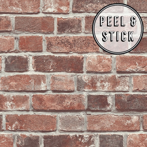 Transform Red Brick Peel and Stick Wallpaper