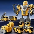 thumbnail image 1 of Transform Robot Car Toy, Fire Truck Combination Robot Model , Funny Puzzle Transformation Engineering Vehicle Toy, Automotive Early Education Press Boy Sliding Toy, 1 of 5