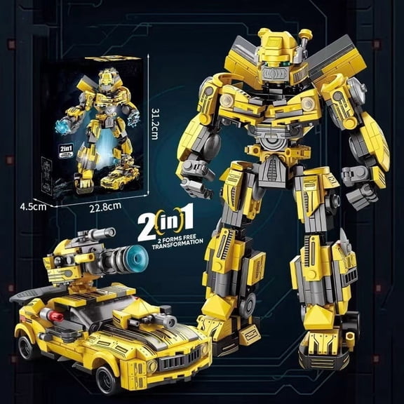 Transform Series Bumblebee Building Blocks Model Toys Robot 2 in 1