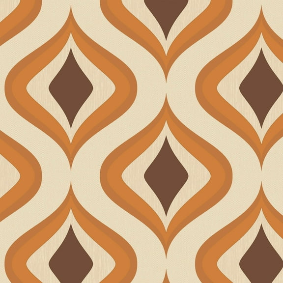 Transform Trippy Orange Peel & Stick Wallpaper