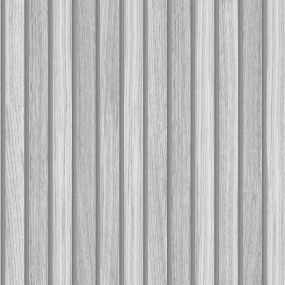 Transform Wooden Slats Grey Peel and Stick Wallpaper