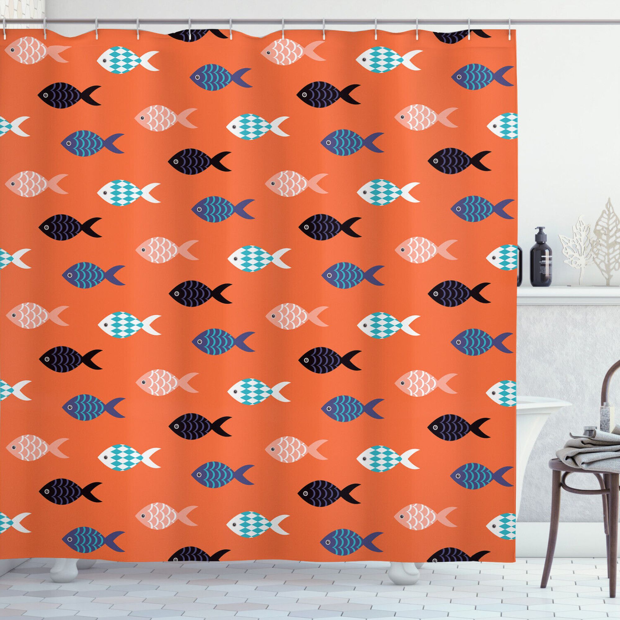 Transform Your Bathroom Oasis Dive into Serenity with a Vibrant Fish