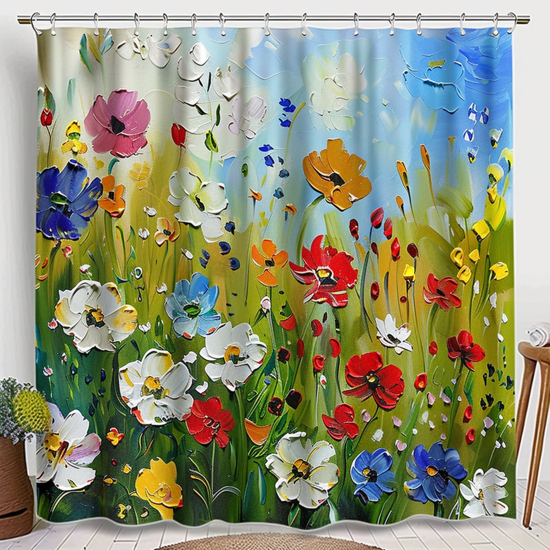 Transform Your Bathroom into a Blooming Field with our Colorful Flower