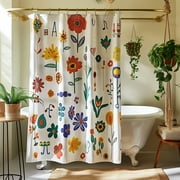 Transform Your Bathroom into a Boho Oasis with our Matisseinspired Floral Shower Curtain Bright Playful and OhSoChic