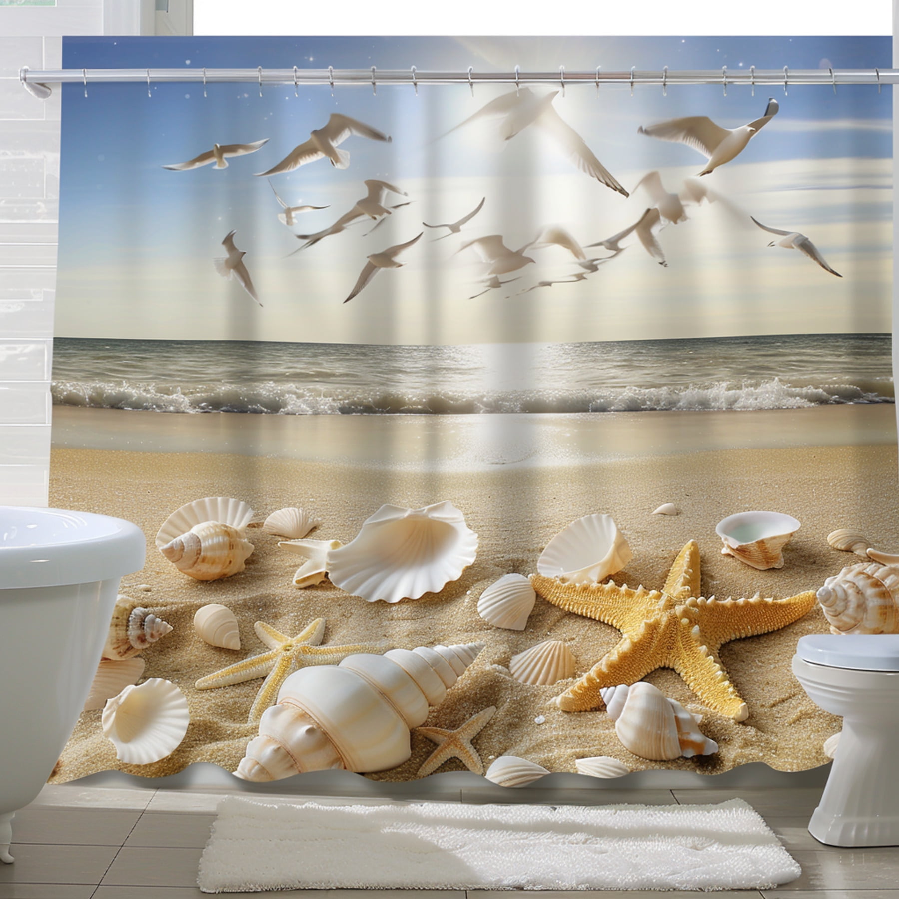 Transform Your Bathroom into a Coastal Oasis with Our Seaside Serenity