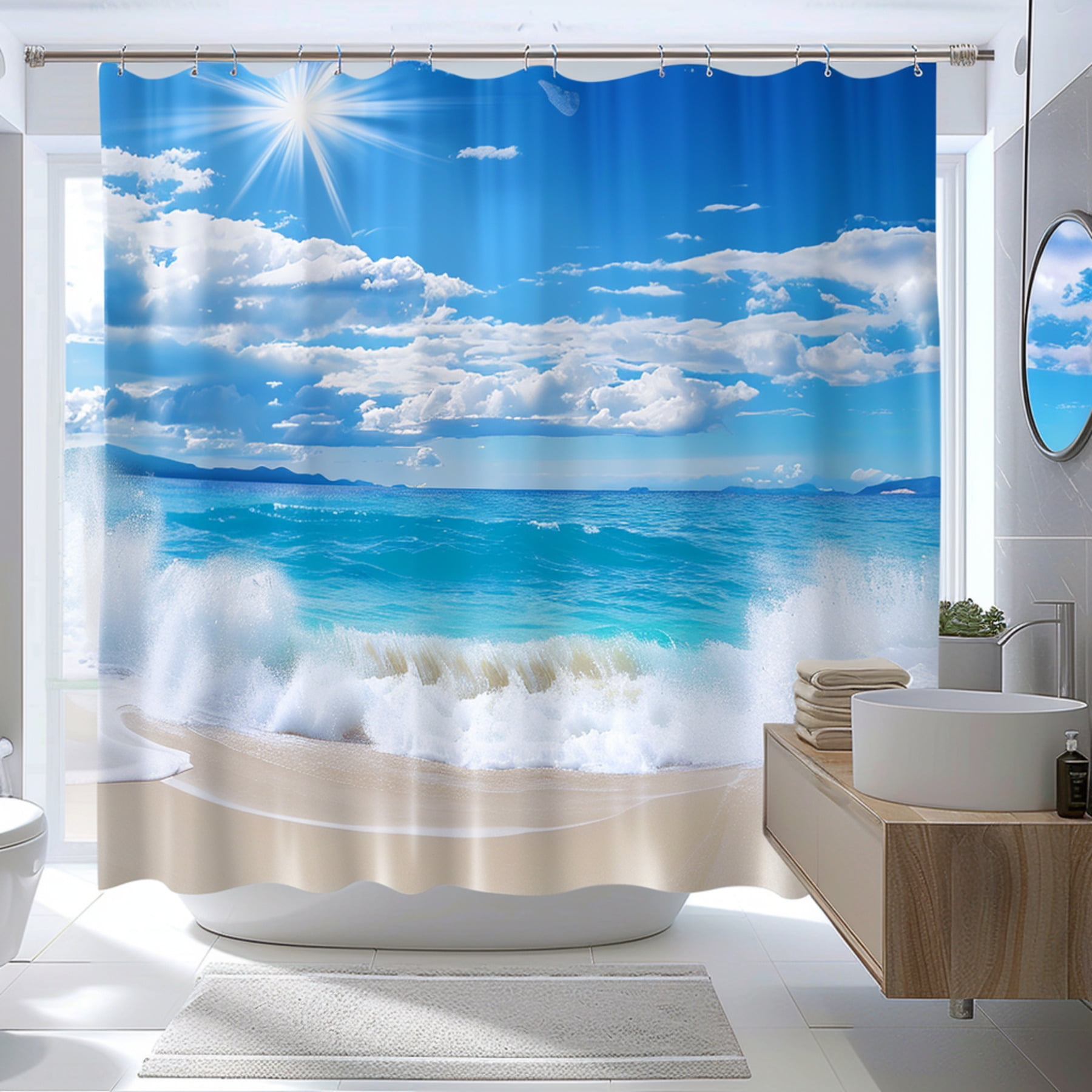 Transform Your Bathroom into a Coastal Paradise with our Stunning Ocean