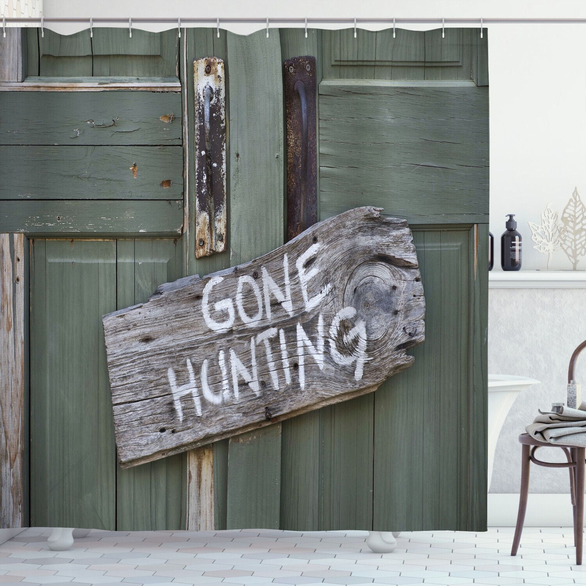 Transform Your Bathroom into a Cozy Wilderness Escape with this Rustic