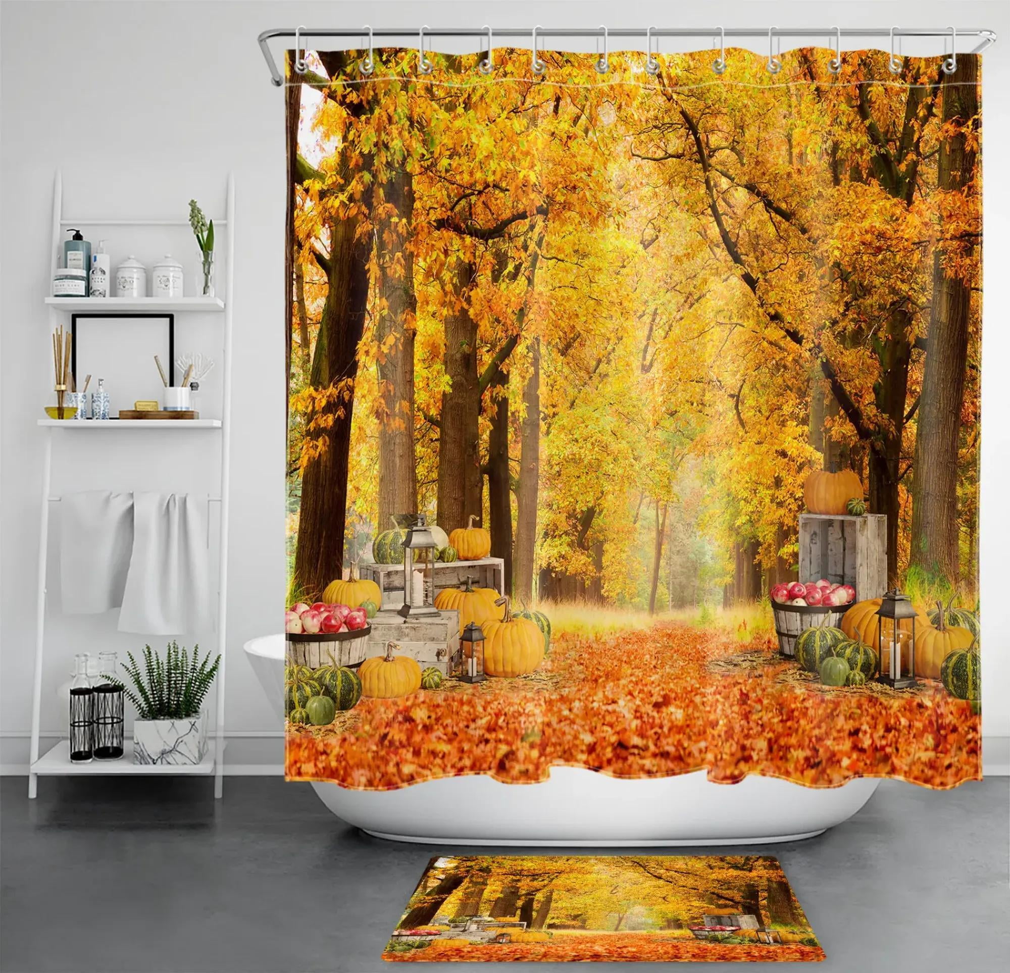 Transform Your Bathroom into a Fall Oasis with a Vibrant Autumn Maple ...