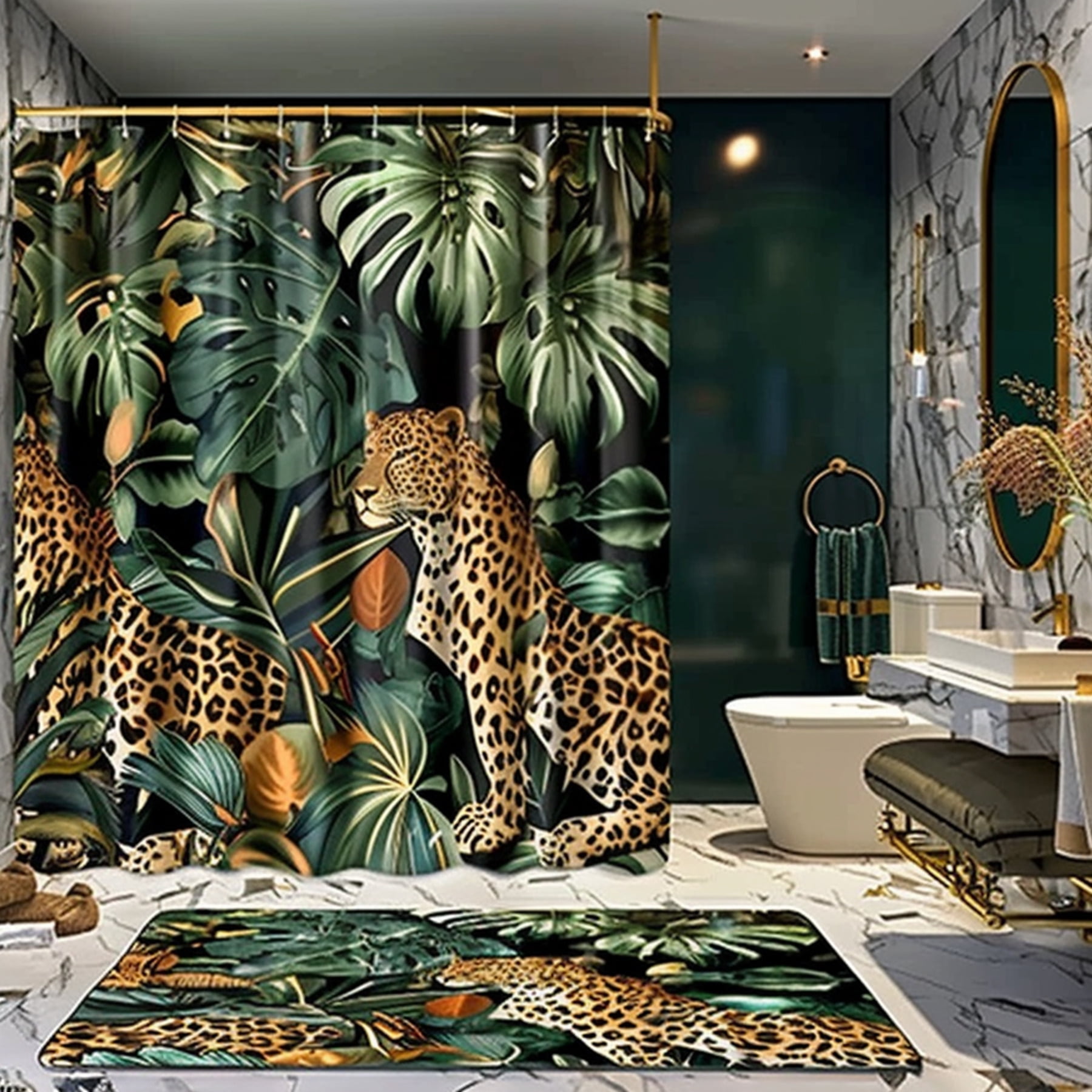 Transform Your Bathroom into a Jungle Oasis with Leopard Print Shower