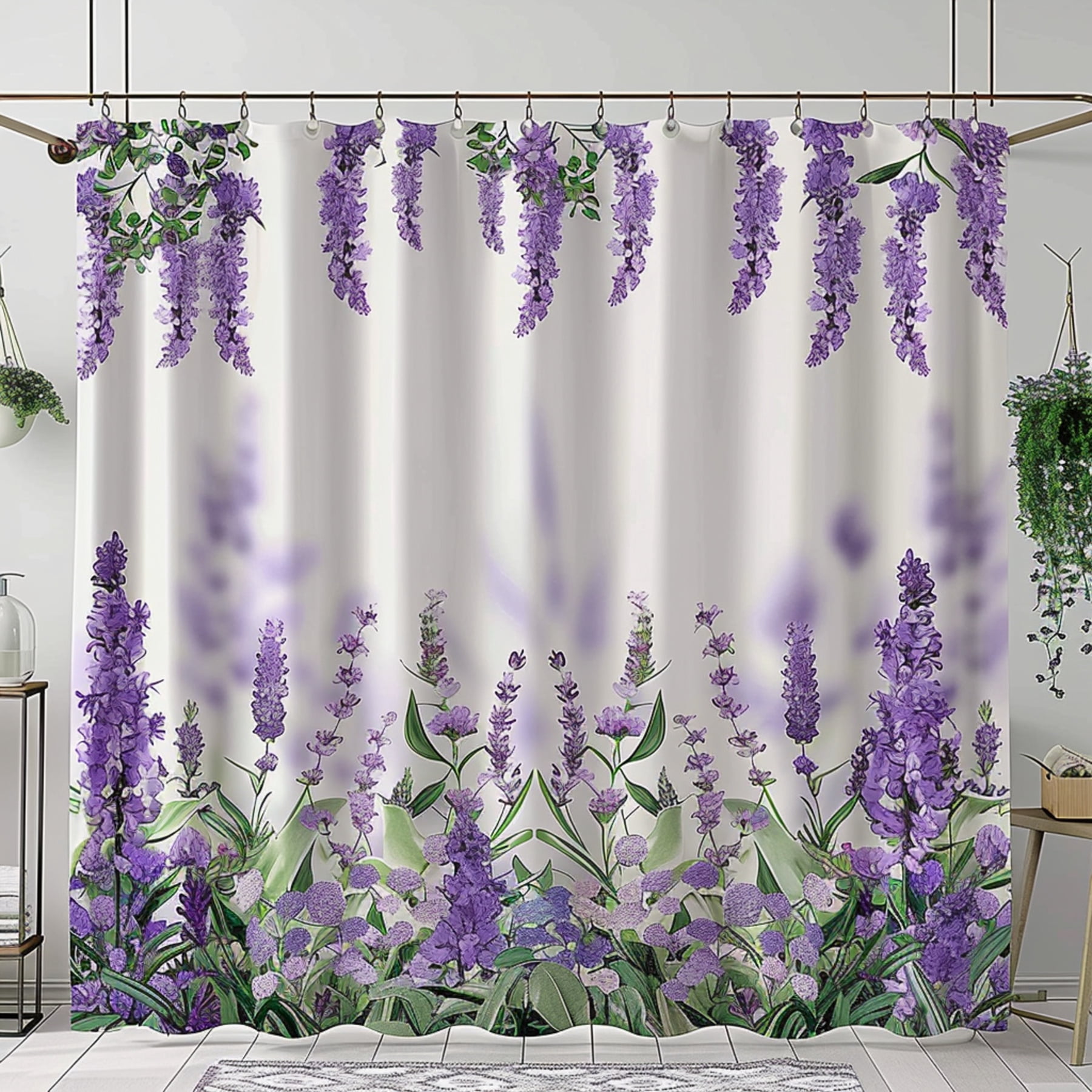 Transform Your Bathroom into a Lavender Oasis with our HighQuality Lavender Flower Shower ...