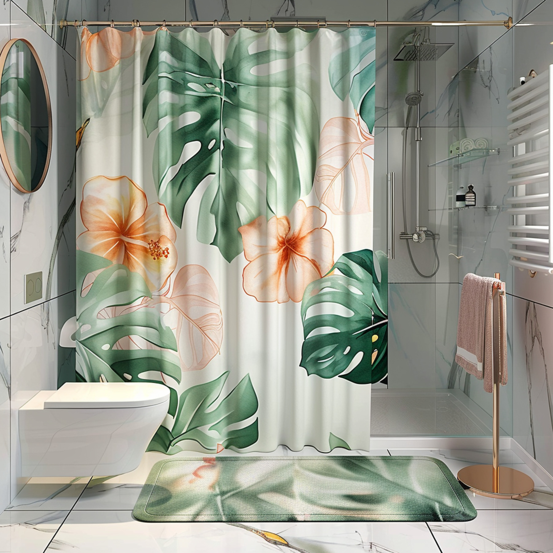 Transform Your Bathroom into a Lush Oasis with Tropical Rainforest ...