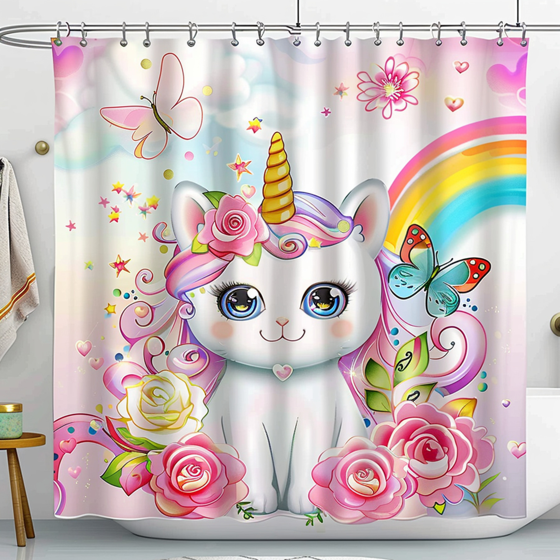 Transform Your Bathroom into a Magical Wonderland with Our Cat Unicorn