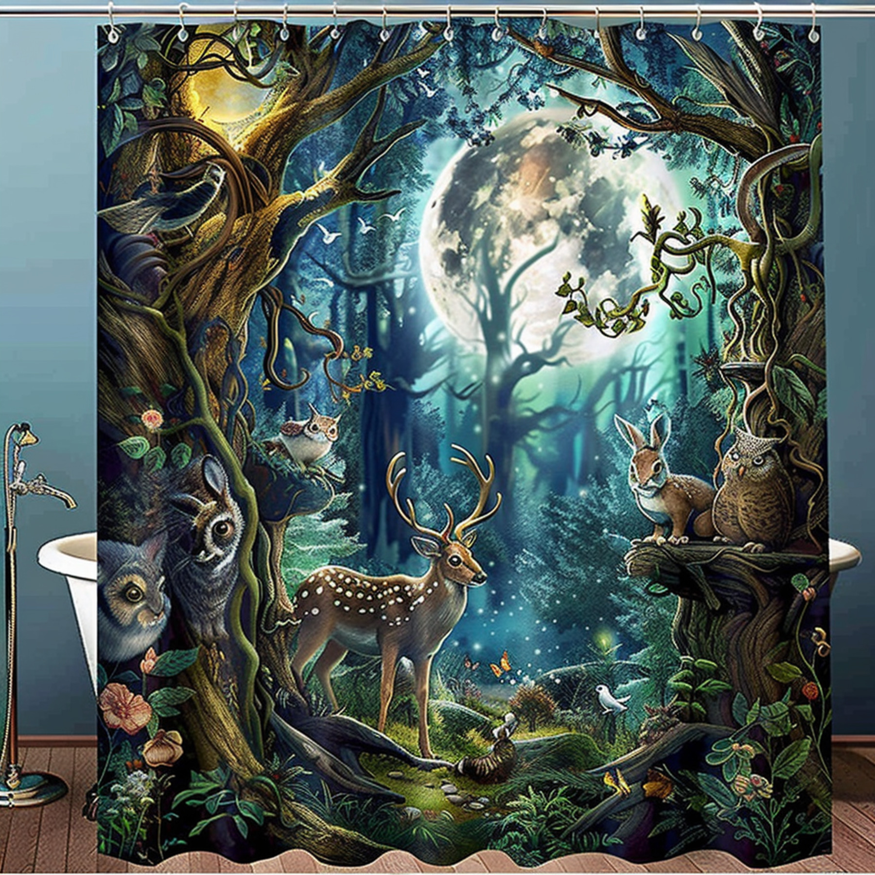 Transform Your Bathroom into a Mystical Forest Oasis with this ...