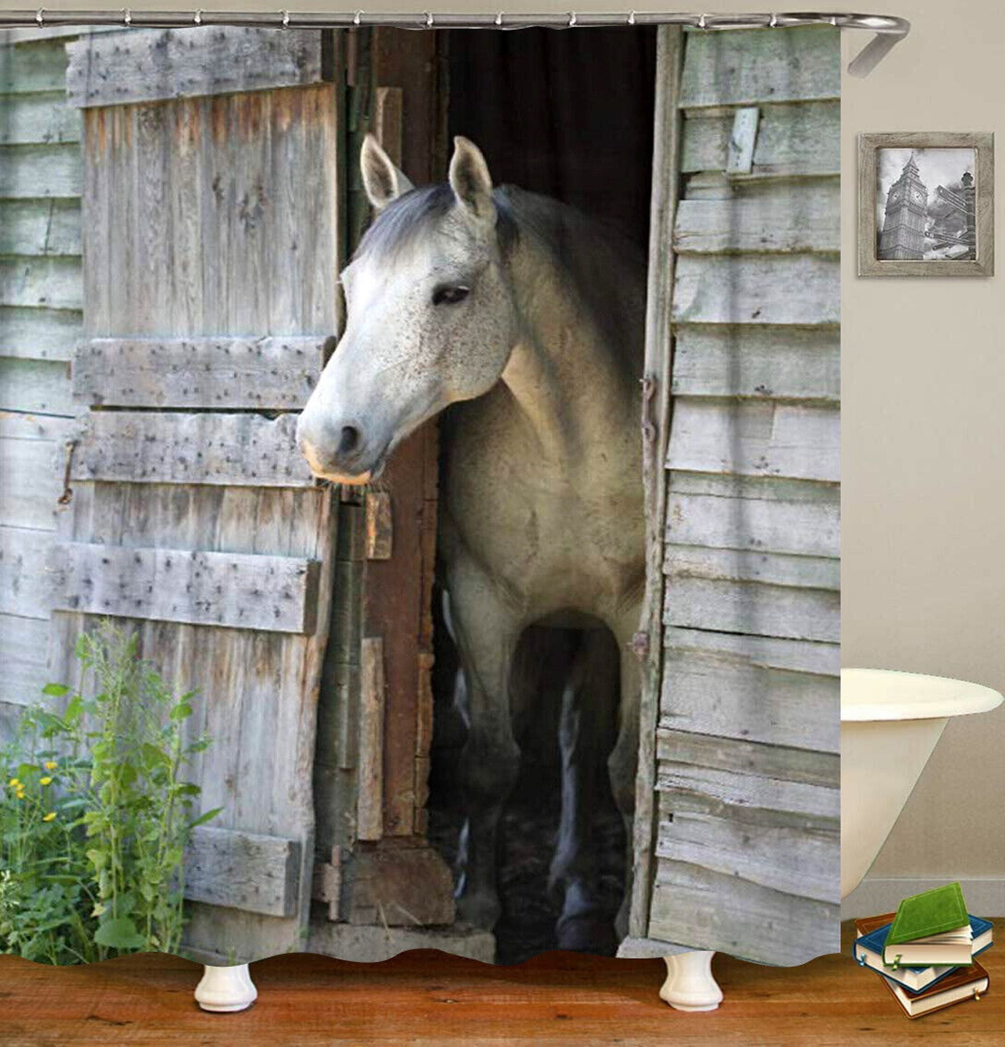 Transform Your Bathroom into a Rustic Retreat with a Waterproof Horse ...