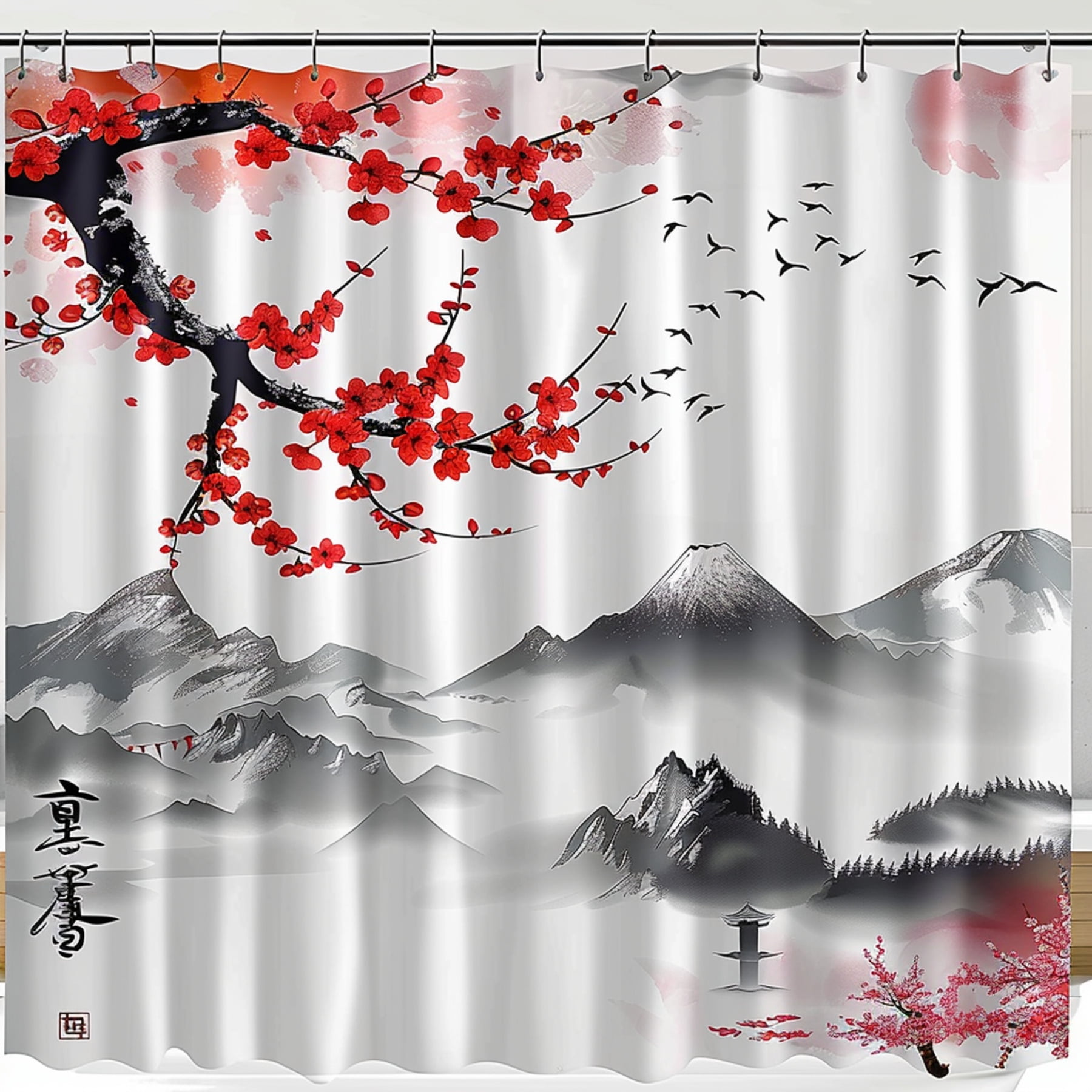 Transform Your Bathroom into a Serene Japanese Oasis with Our Cherry