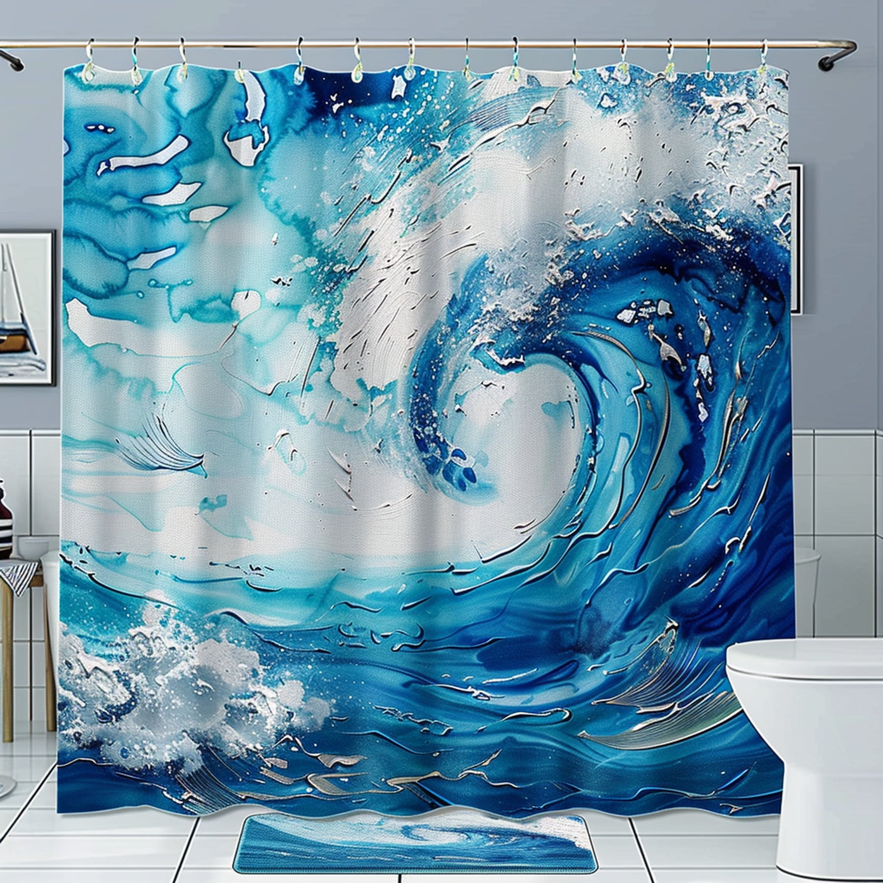 Transform Your Bathroom into a Serene Oasis with Our Ocean Wave Shower