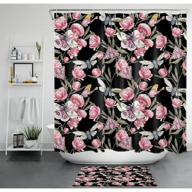Transform Your Bathroom into a Serene Oasis with a Floral Butterfly