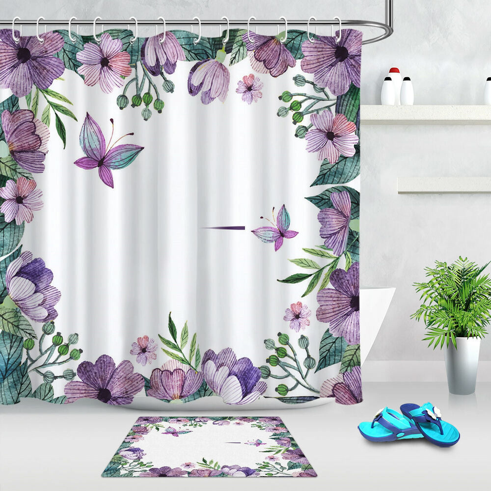 Transform Your Bathroom into a Serene Oasis with a Floral Butterfly