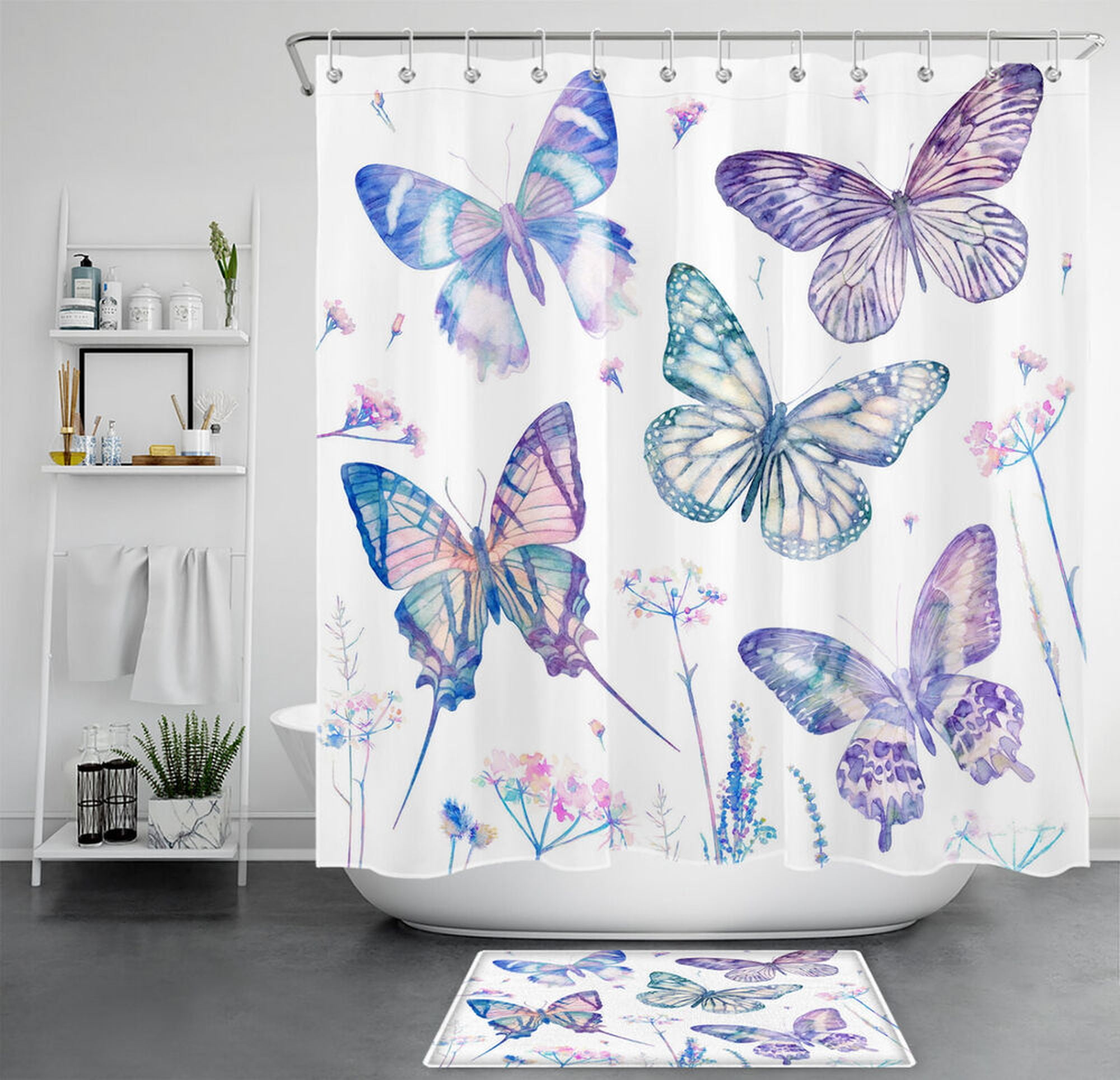 Transform Your Bathroom into a Serene Oasis with a Watercolor Purple
