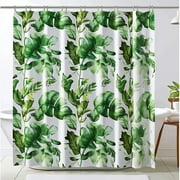 Transform Your Bathroom into a Serene Oasis with our NatureInspired Leaf Patterned Shower Curtain