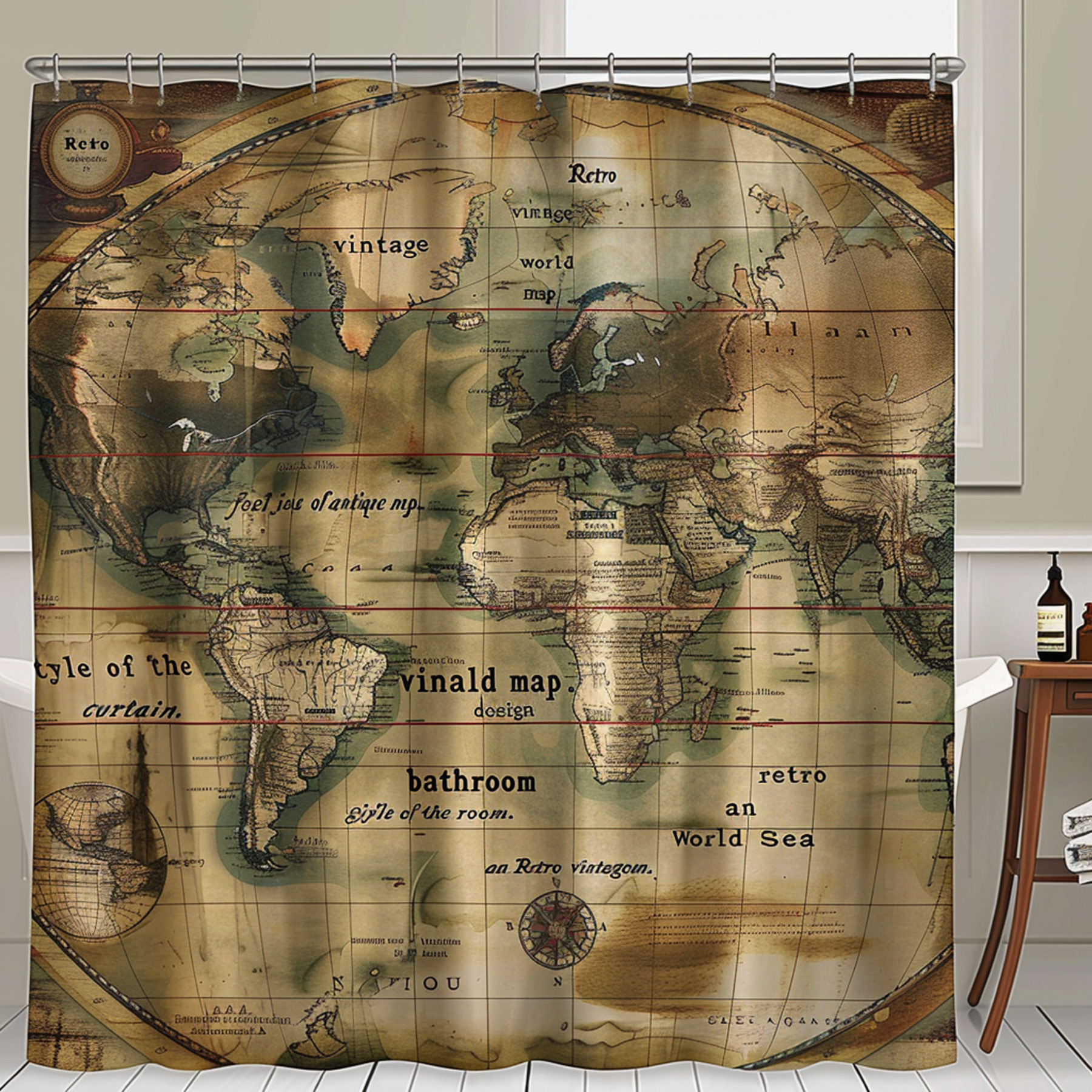 Transform Your Bathroom into a Timeless Voyage with our Retro Vintage