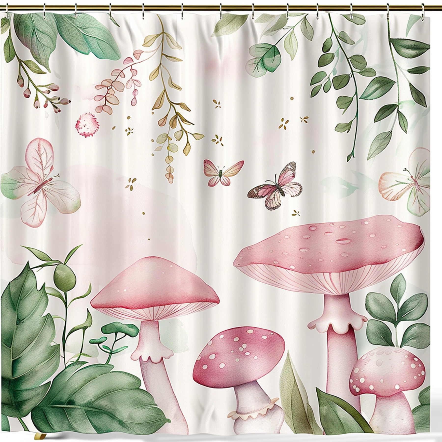 Transform Your Bathroom Into A Tranquil Oasis With Watercolor Floral Shower Curtain Cute Pink 4786