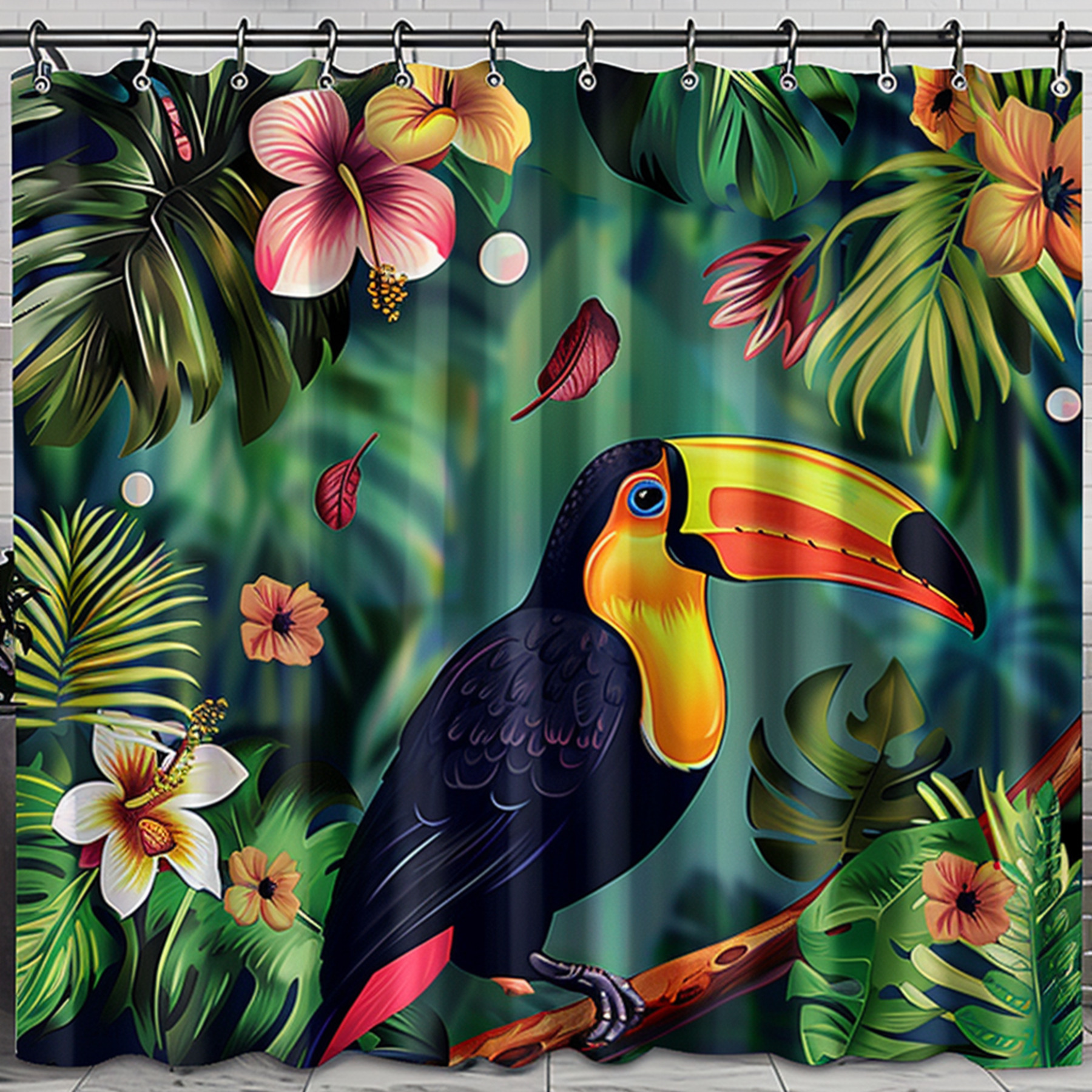 Transform Your Bathroom into a Tropical Oasis with Our Exotic Toucan