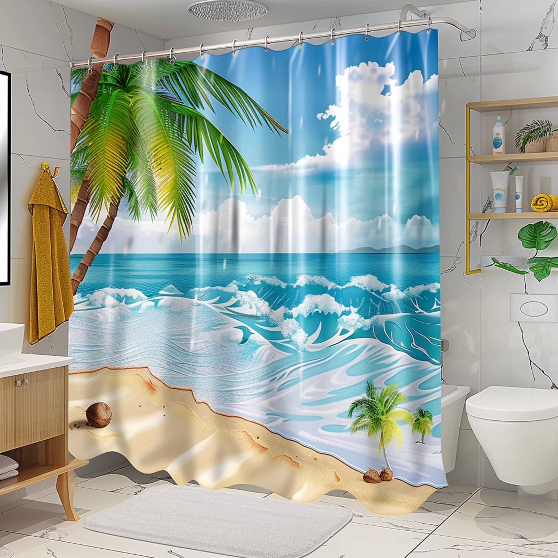 Transform Your Bathroom into a Tropical Paradise with BeachThemed