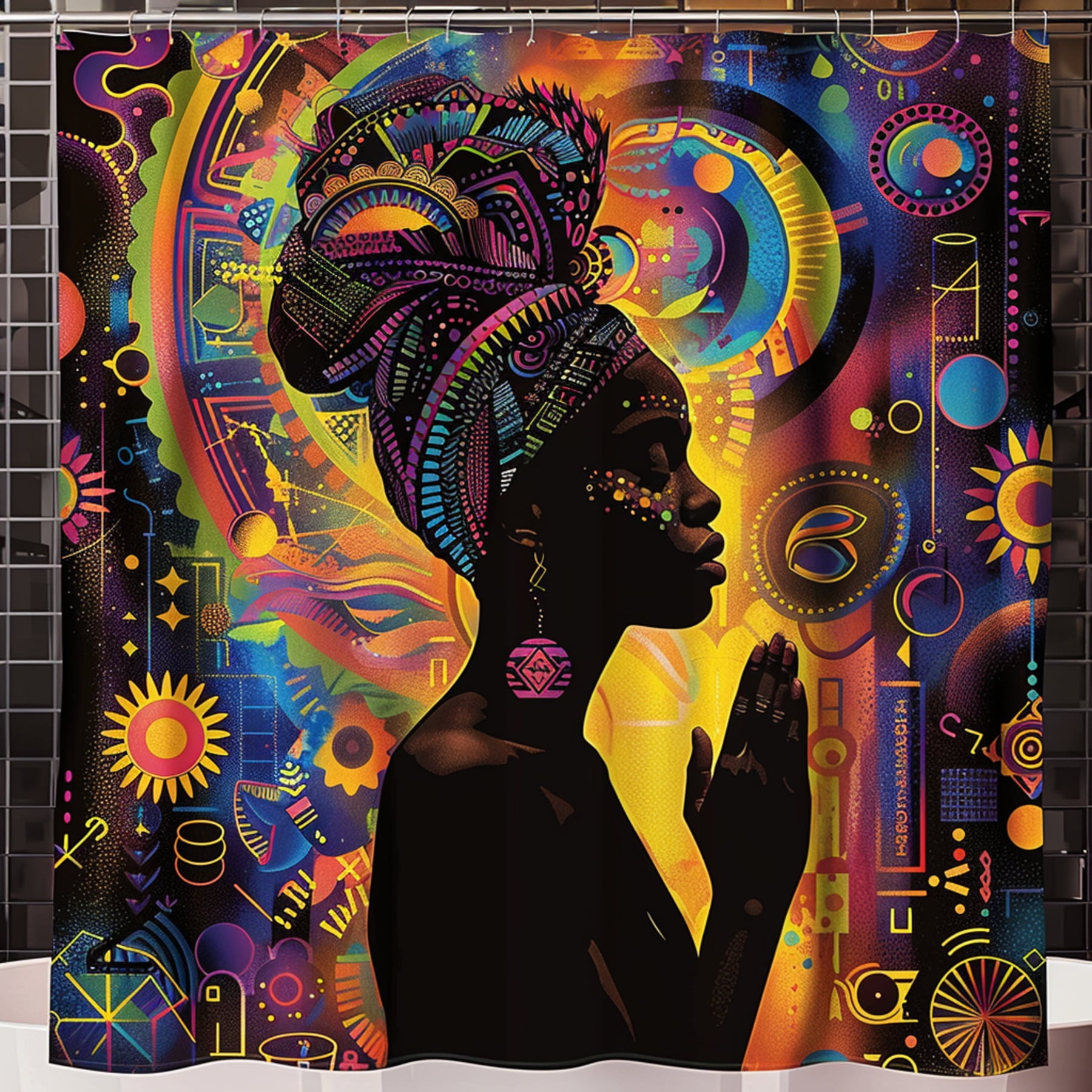 Transform Your Bathroom into a Vibrant Oasis with Our Stunning African 