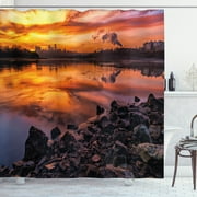 Transform Your Bathroom into a Vibrant Oasis with a Stunning Kansas City Landscape Shower Curtain