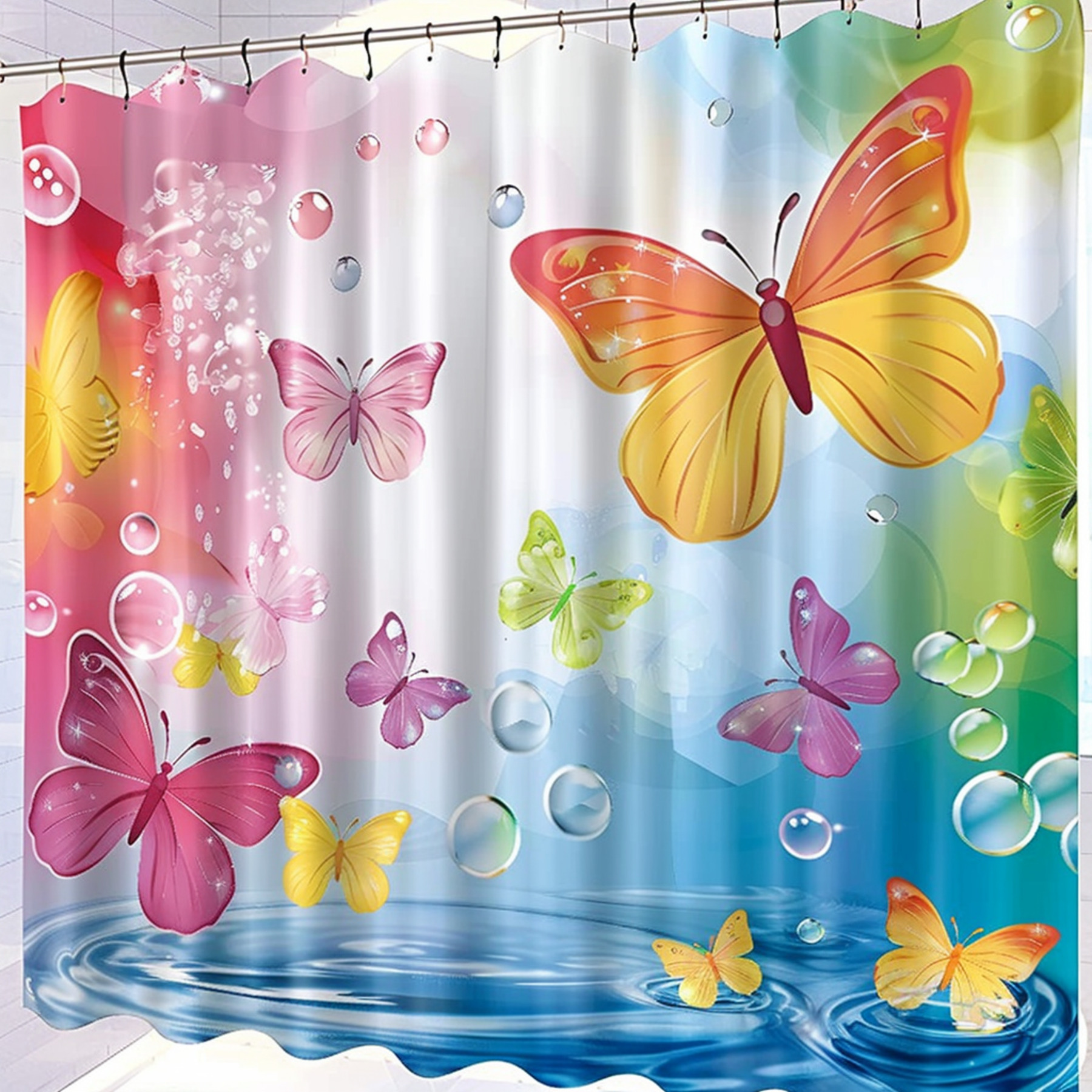 Transform Your Bathroom into a Whimsical Oasis with Butterfly Cartoon