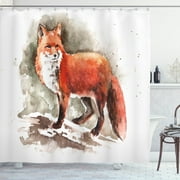 Transform Your Bathroom into a Whimsical Wonderland with a Fox Shower Curtain and Playful Bushy Tail Design!