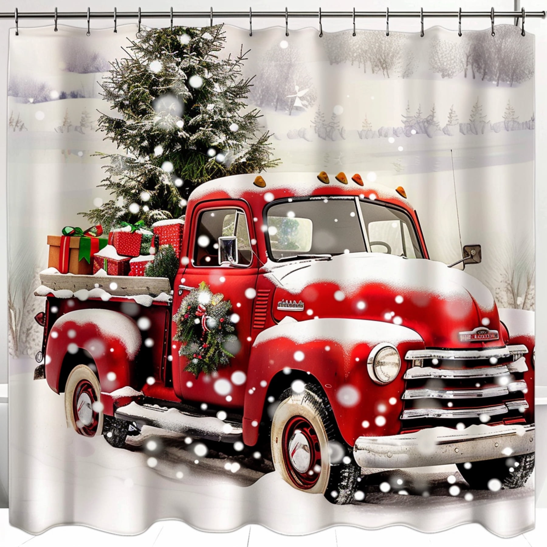 Transform Your Bathroom into a Winter Wonderland with Our Festive Red