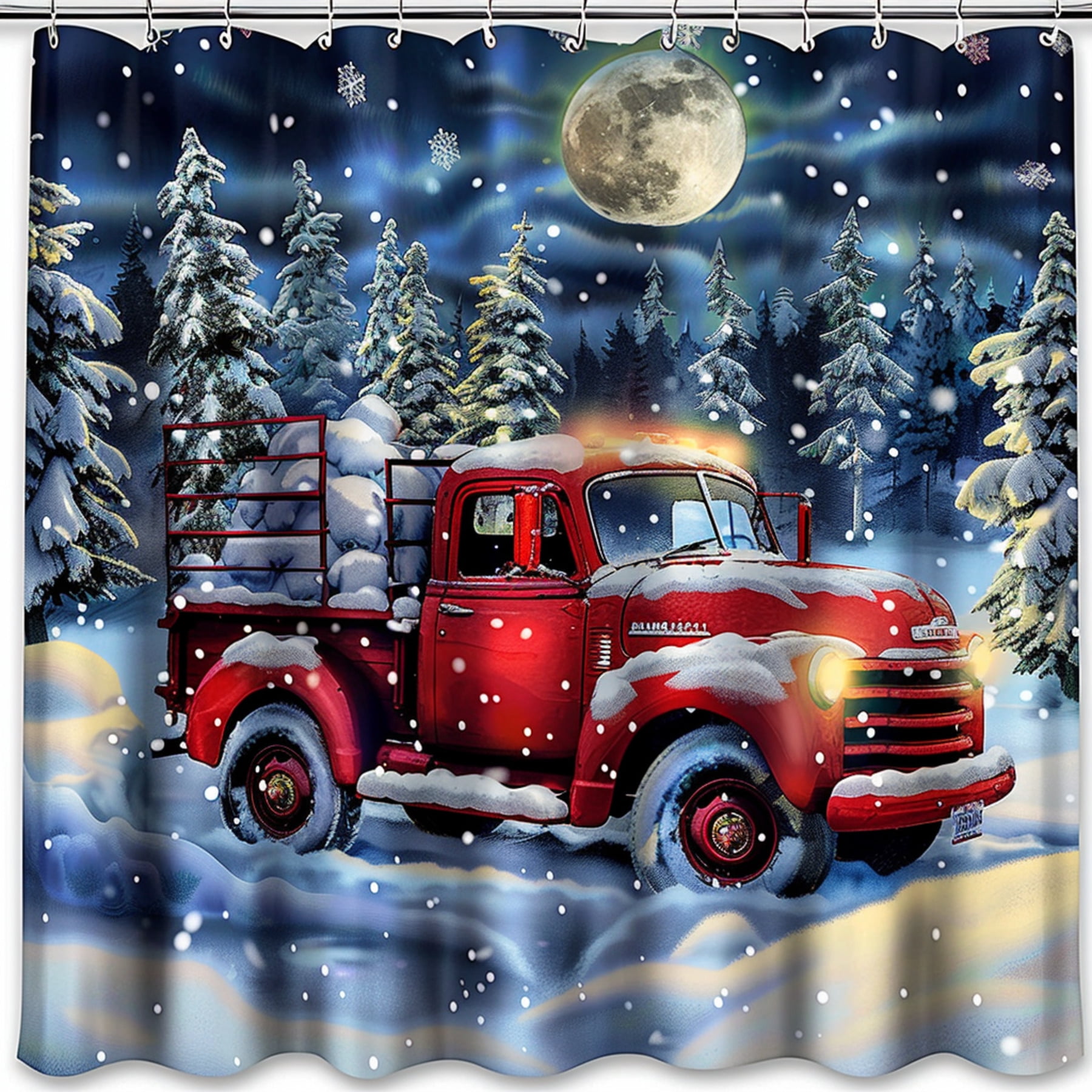 Transform Your Bathroom into a Winter Wonderland with our Christmas Red