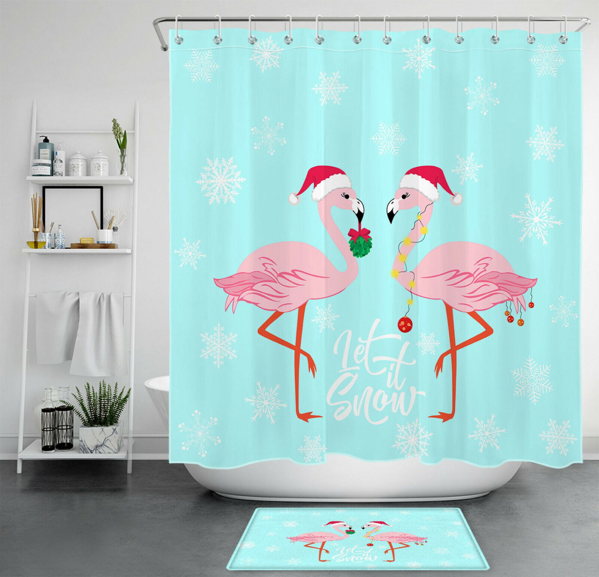 Transform Your Bathroom into a Winter Wonderland with our Pink Flamingo ...