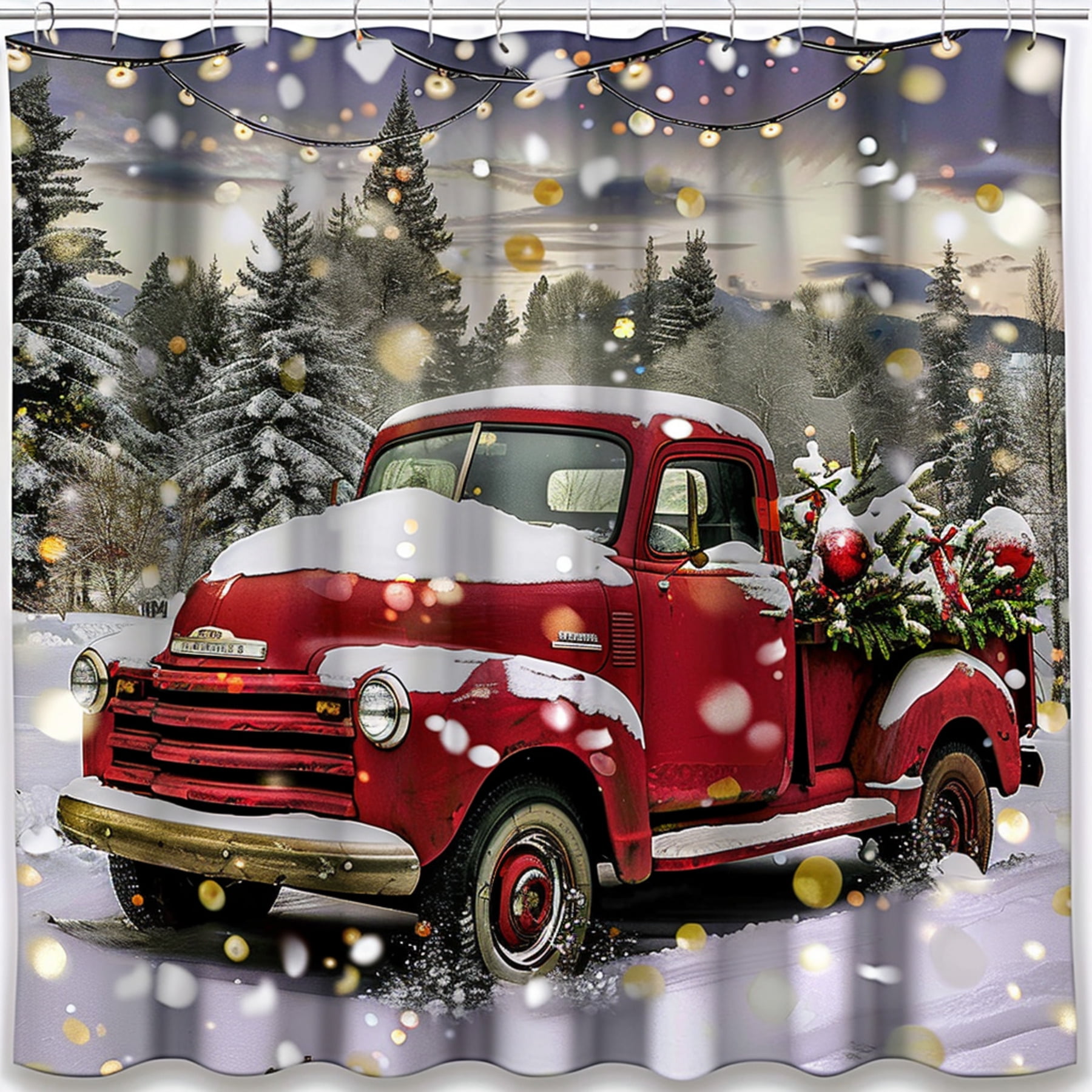 Transform Your Bathroom into a Winter Wonderland with our Vintage Red