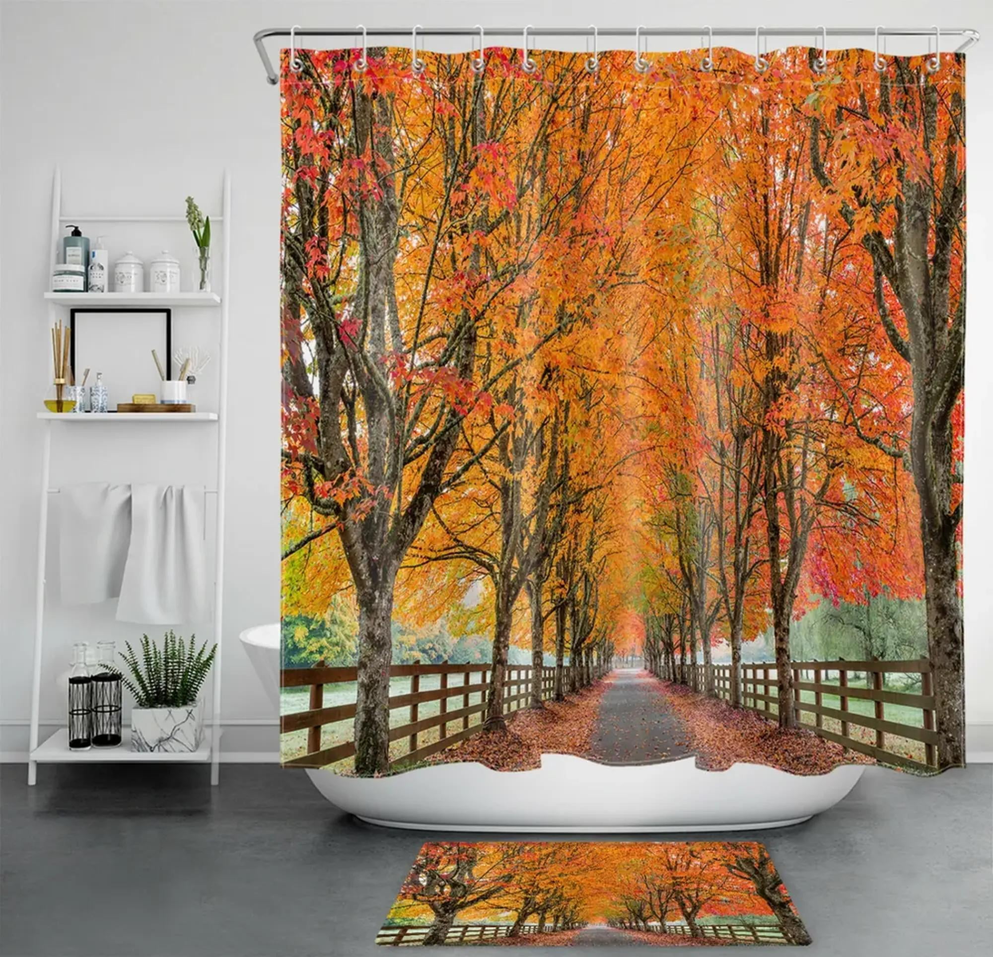 Transform Your Bathroom into an Autumn Oasis with a Fall Maple Leaves ...