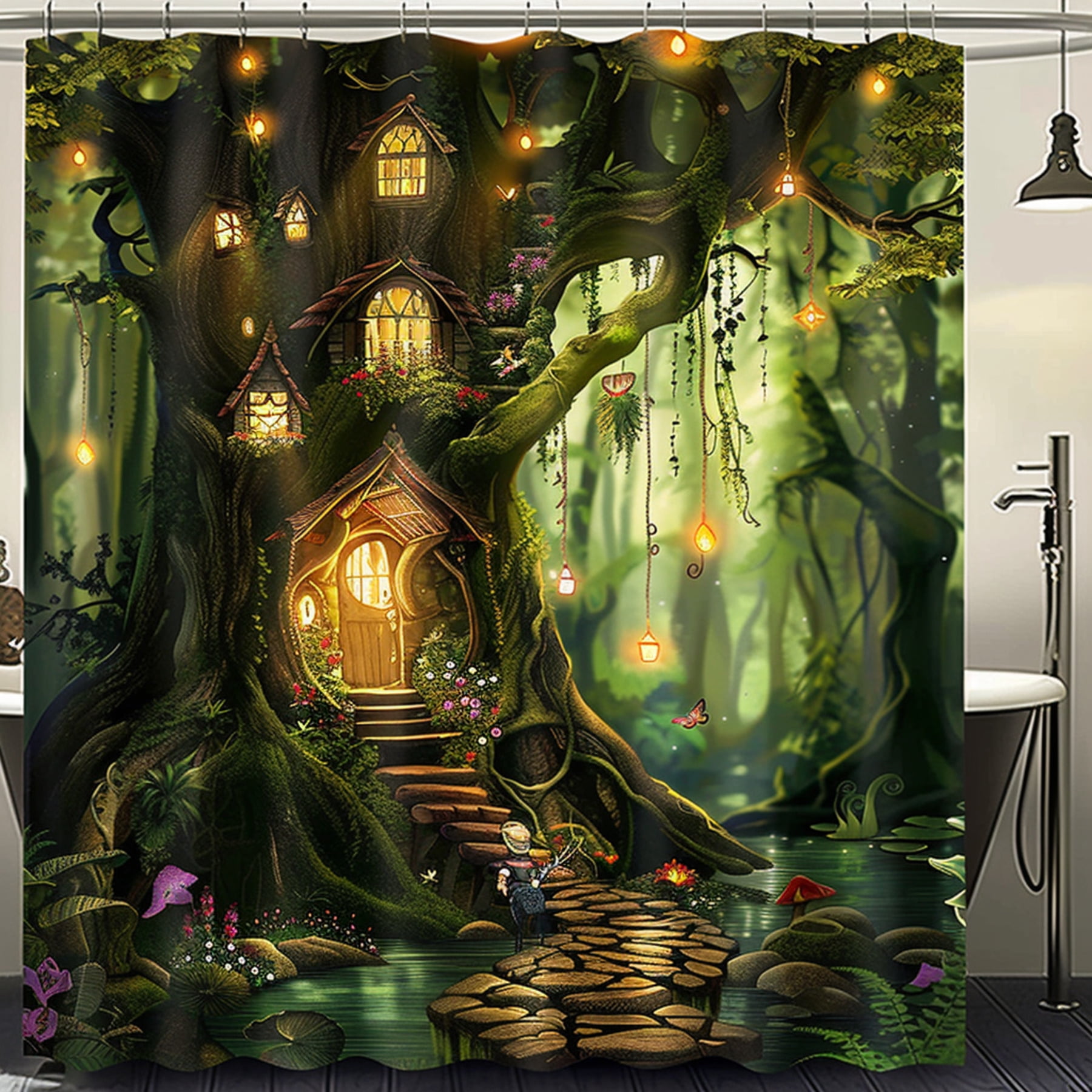 Transform Your Bathroom into an Enchanted Forest with Our Fairy Lights ...